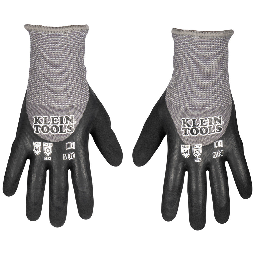 Klein 60838 Winter Knit Dipped Gloves, Cut Level A4, Touchscreen, Medium - 5