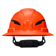 Klein Tools 60860T2 Class E Type 2 20kV Non-Vented Full Brim Hard Hat with Chin Strap Orange