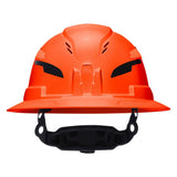 Klein Tools 60861T2 Class C Type 2 Vented Full Brim Hard Hat with Chin Strap Orange