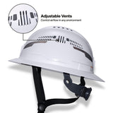 Klein Tools 60861T2 Class C Type 2 Vented Full Brim Hard Hat with Chin Strap Orange - 2