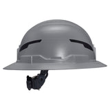 Klein Tools 60863T2 Class E Type 2 Non Vented Full Brim Hard Hat with Strap Gray - 9