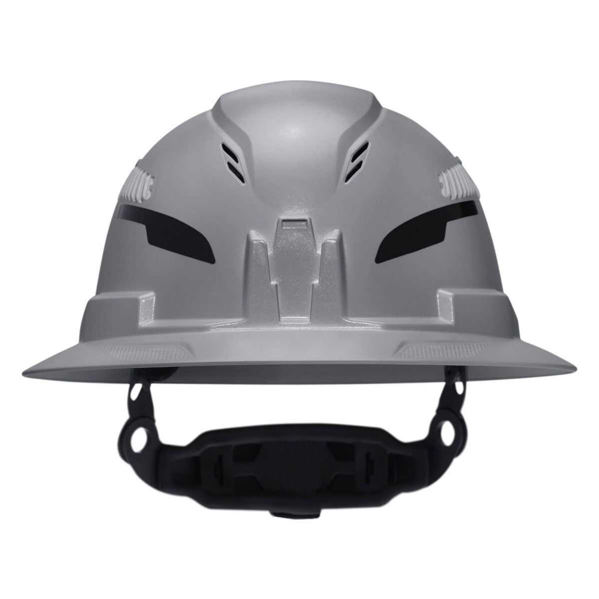 Klein Tools 60864T2 Class C Type 2 Vented Full Brim Hard Hat with Chin Strap Gray