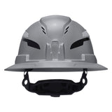 Klein Tools 60864T2 Class C Type 2 Vented Full Brim Hard Hat with Chin Strap Gray