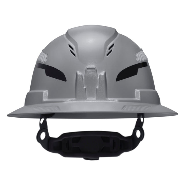 Klein Tools 60864T2 Class C Type 2 Vented Full Brim Hard Hat with Chin Strap Gray