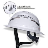 Klein Tools 60864T2 Class C Type 2 Vented Full Brim Hard Hat with Chin Strap Gray - 2