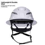 Klein Tools 60864T2 Class C Type 2 Vented Full Brim Hard Hat with Chin Strap Gray - 7