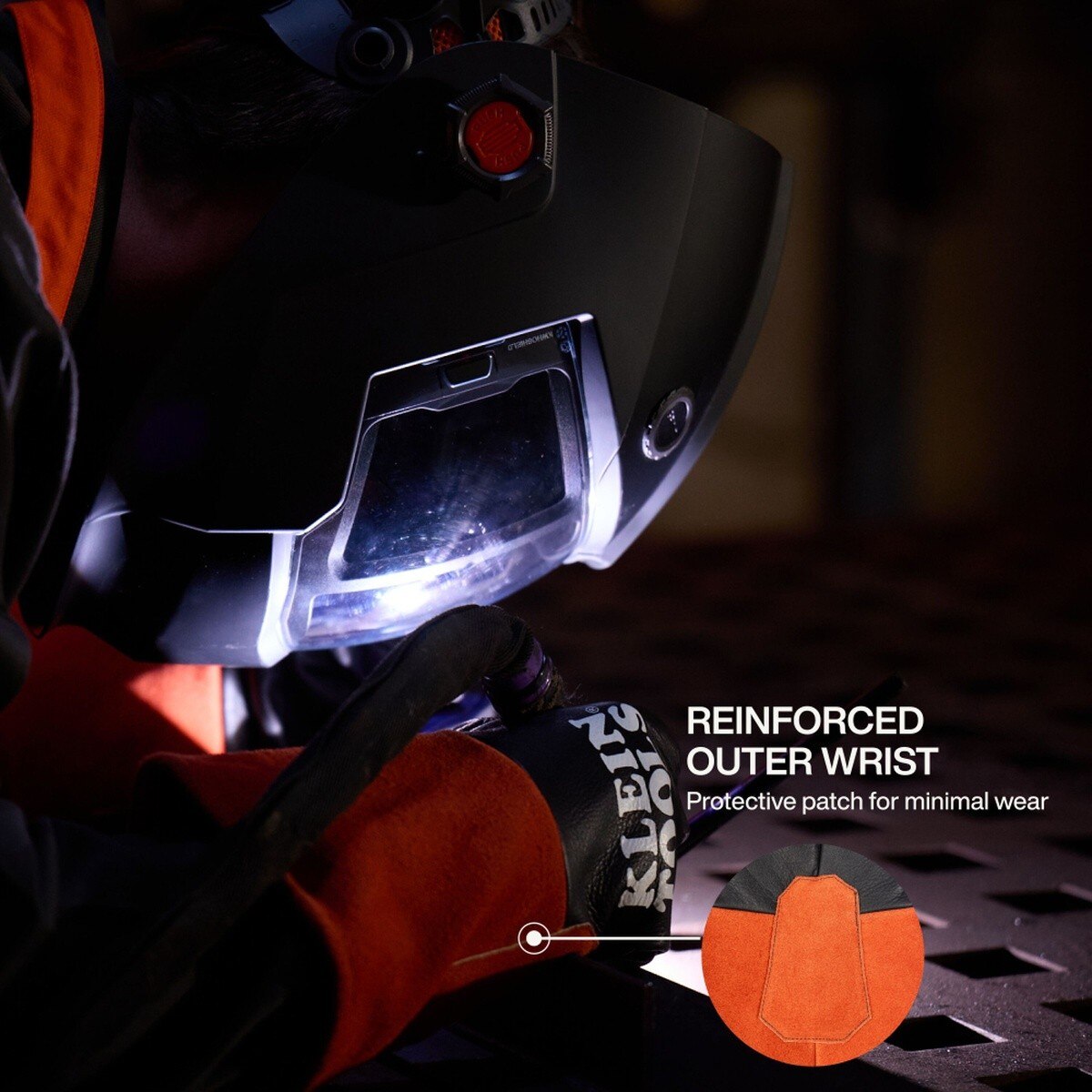 Klein Tools 60913 TIG Welding Gloves X-Large Cowhide Leather with Wide Cuff and Kevlar Aramid Stitching (1 Pair) - 5