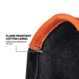 Klein Tools 60914 MIG Welding Gloves Large Split Cowhide Leather with Wide Cuff and Kevlar Aramid Stitching (1 Pair) - 3