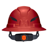 Klein Tools 60920T2 Class E Type 2 Non-Vented Full Brim Hard Hat with Chin Strap Red (1 Pack) - 8