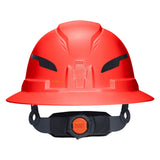 Klein 60930T2 Class E Type 2 Non Vented Full Brim Hard Hat with Strap High Visibility Orange - 8