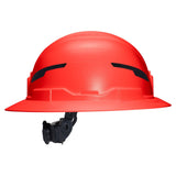 Klein 60930T2 Class E Type 2 Non Vented Full Brim Hard Hat with Strap High Visibility Orange - 9