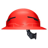 Klein 60930T2 Class E Type 2 Non Vented Full Brim Hard Hat with Strap High Visibility Orange - 10
