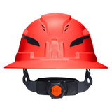 Klein 60931T2 Class C Type 2 Vented Full Brim Hard Hat with Chin Strap Hi Vis Orange - 2
