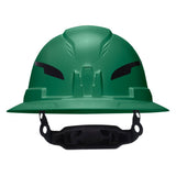 Klein Tools 60940T2 Class E Type 2 Non Vented Full Brim Hard Hat with Chin Strap Green