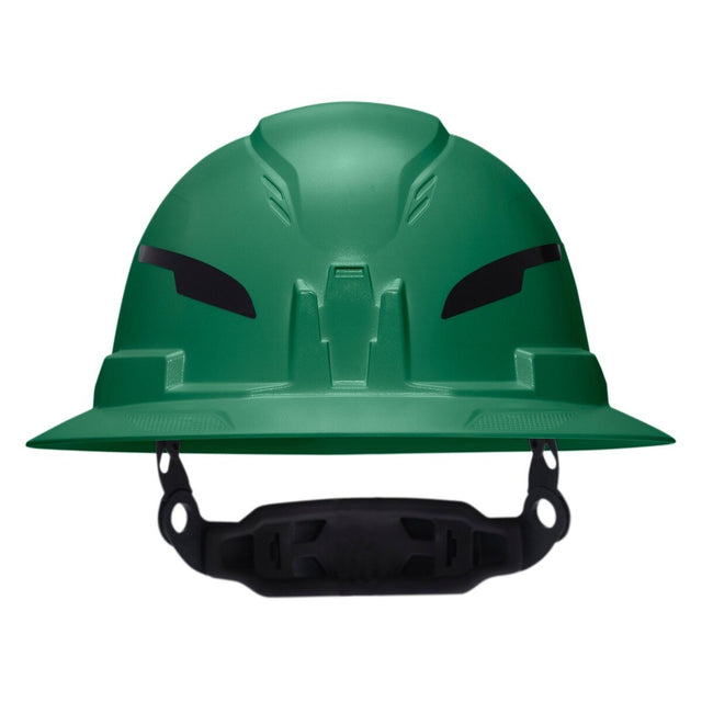 Klein Tools 60940T2 Class E Type 2 Non Vented Full Brim Hard Hat with Chin Strap Green