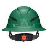 Klein Tools 60940T2 Class E Type 2 Non Vented Full Brim Hard Hat with Chin Strap Green - 8