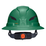 Klein Tools 60940T2 Class E Type 2 Non Vented Full Brim Hard Hat with Chin Strap Green - 8