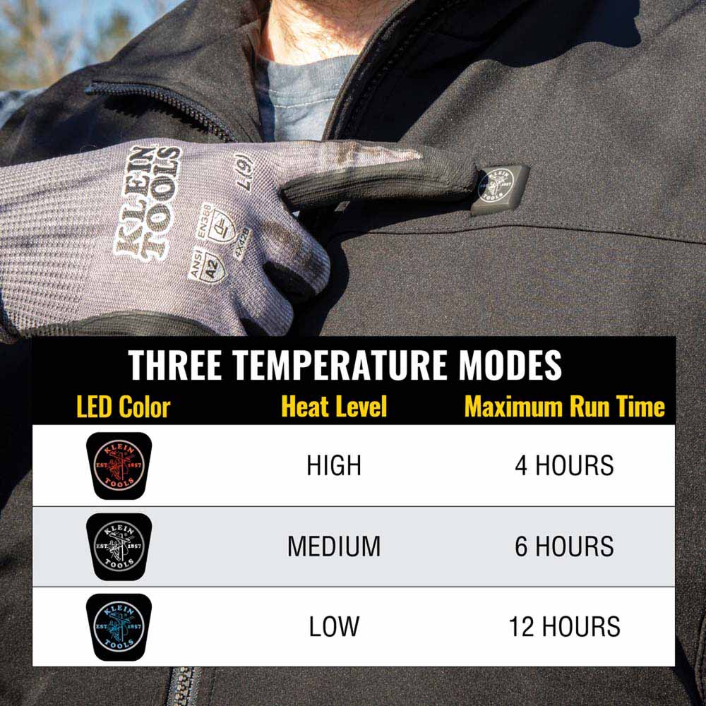 Klein 60954 Heated Base Layer Vest, Large - 4
