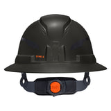 Klein 60960T2 Class E Type 2 Non Vented Full Brim Hard Hat with Chin Strap Black - 8