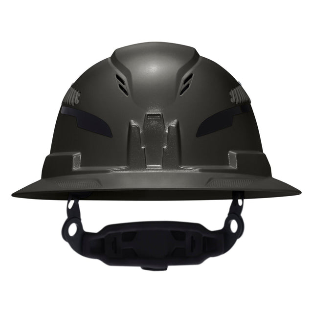 Klein 60961T2 Class C Type 2 Vented Full Brim Hard Hat with Chin Strap Black