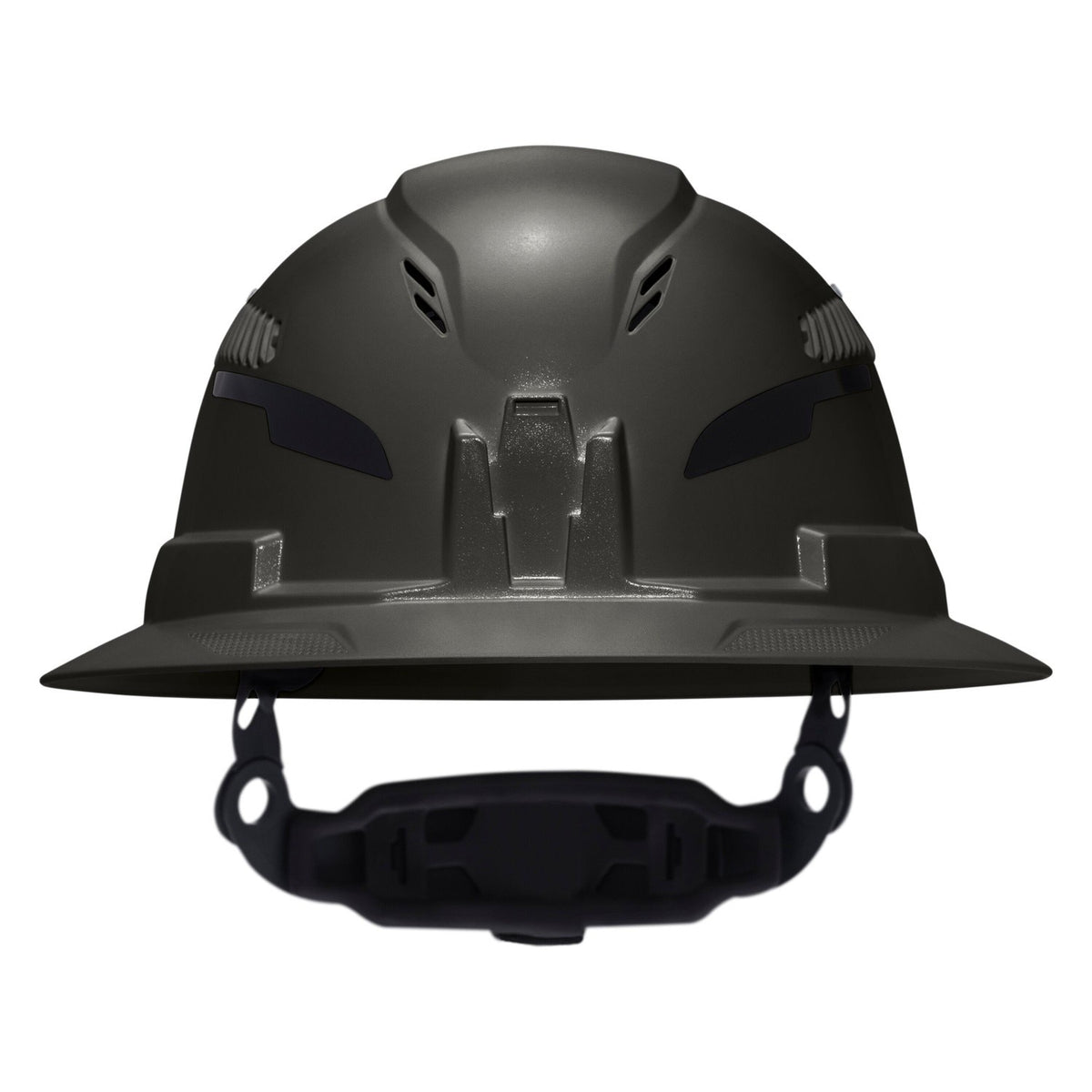 Klein 60961T2 Class C Type 2 Vented Full Brim Hard Hat with Chin Strap Black