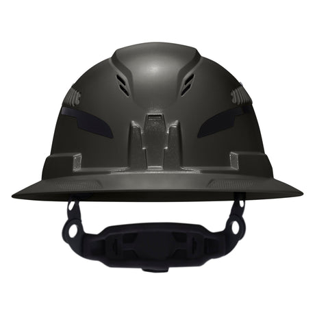 Klein 60961T2 Class C Type 2 Vented Full Brim Hard Hat with Chin Strap Black