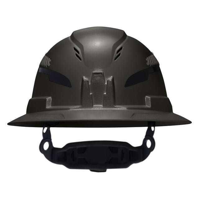 Klein 60961T2 Class C Type 2 Vented Full Brim Hard Hat with Chin Strap Black