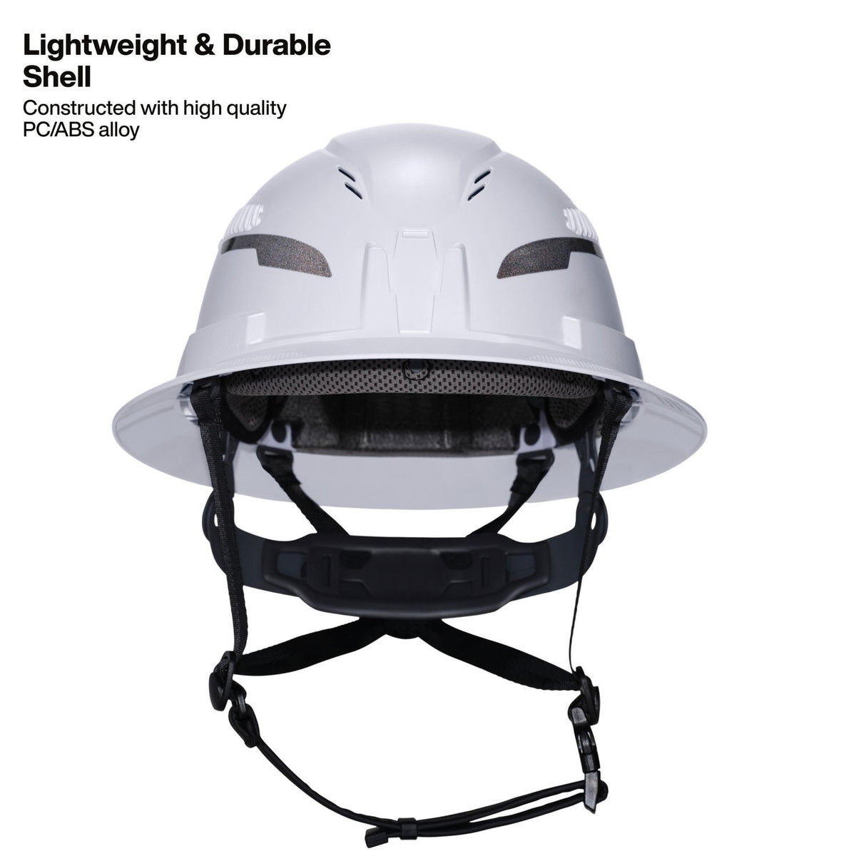 Klein 60961T2 Class C Type 2 Vented Full Brim Hard Hat with Chin Strap Black - 7