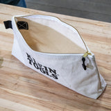 Klein 62042 Zipper Bag, Extra-Long Canvas Tool Pouch, 16", Natural - 7