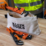 Klein 62042 Zipper Bag, Extra-Long Canvas Tool Pouch, 16", Natural - 8