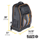 Klein 62805BPTECH Tradesman Pro XL Tech Tool Bag Backpack, 28 Pockets - 4