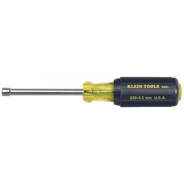 Klein Tools 630-4.5MM 4.5 mm Cushion-Grip Nut Driver 3" Hollow Shaft