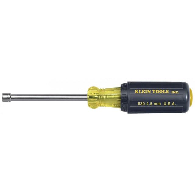 Klein Tools 630-4.5MM 4.5 mm Cushion-Grip Nut Driver 3" Hollow Shaft