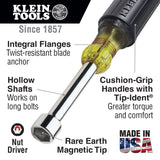 Klein Tools 630M Magnetic Nut Driver Set 3" Shafts 2-Piece - 2