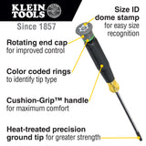 Klein 6333 T15H TORX Precision Screwdriver, 3" Shank - 2