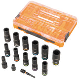 Klein 65111IMPCTM KNECT 1/2" Drive Deep Well Impact Socket Set, Metric, 14-Piece - 4