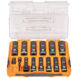 Klein 65111IMPCTM KNECT 1/2" Drive Deep Well Impact Socket Set, Metric, 14-Piece - 6