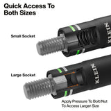 Klein Tools 6513MQS Quad-4 4-in-1 Metric Impact Flip Socket Set with Multi-Purpose Adapter 3/8" Drive (2 Piece) - 5