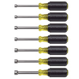 Klein 65160 Metric Nut Driver Set, 3" Shafts, 7-Piece