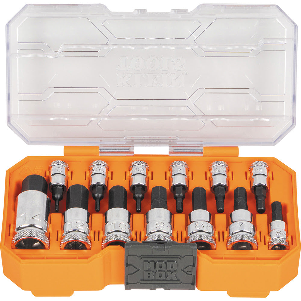 Klein 65213HEXM Knurled Hex Bit Socket Set, Metric, 13-Piece - 4