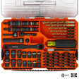 Klein 65304KNECT Impact Rated Drill and Driver Combo Set SAE and Metric (65 Piece)