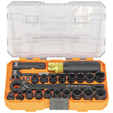 Klein 65400KNECT KNECT Essential Pass Through Impact Socket Set, SAE, Metric, 28-Piece - 4