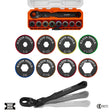 Klein 65430LP KNECT 9-Piece Low-Profile SAE Socket Wrench Set with Flex Head Ratchet and Case