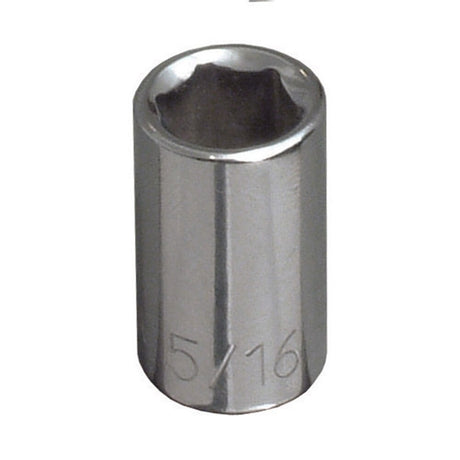 Klein Tools 65608 1/2" Standard 6-Point Socket, 1/4" Drive