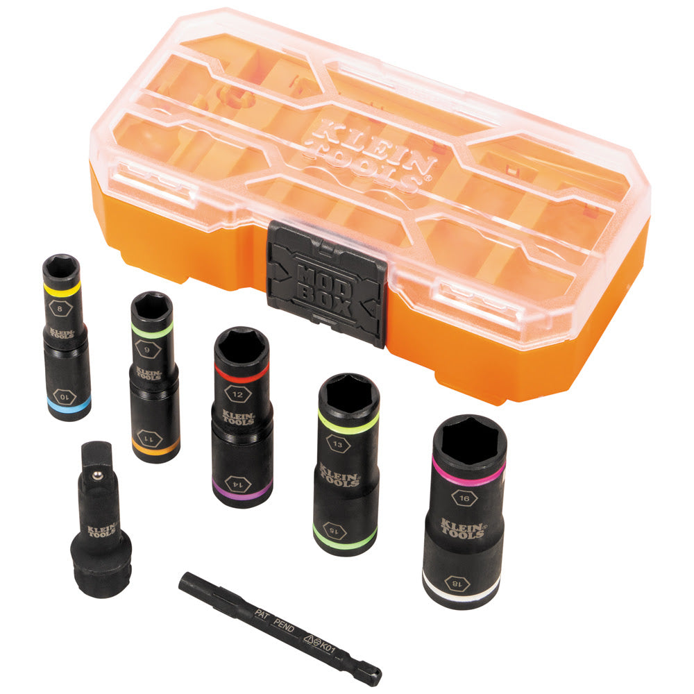 Klein 65619 KNECTFlip-10 Heavy Duty Flip Impact Socket Set, Metric, 8-Piece - 3