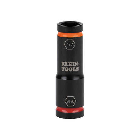 Klein 66076 Flip Impact Socket, 9/16" x 1/2"