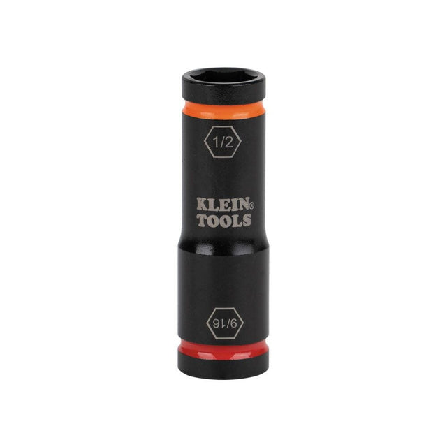 Klein 66076 Flip Impact Socket, 9/16" x 1/2"