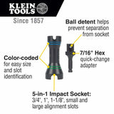 Klein Tools 660KIT3 Impact Socket Set - 2