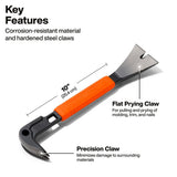 Klein Tools 66101 10" Molding Bar with Nail Dimpler Shock-Absorbing Grip - 2