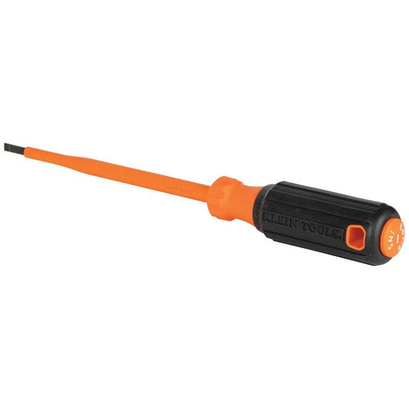 Klein 6816INS Insulated Screwdriver, 3/16" Cabinet Tip, 6" Round Shank